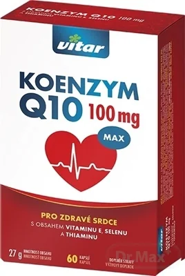 VITAR KOENZYM Q10 MAX 100 mg 1×60 cps, výživový doplnok