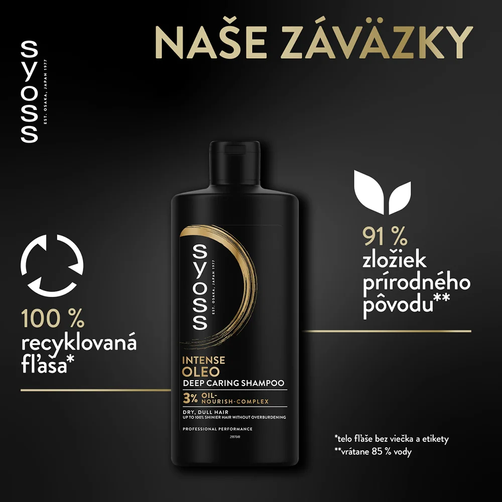 Syoss Oleo Intense šampón 1×440 ml, šampón