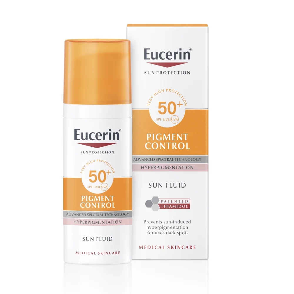 Eucerin SUN PIGMENT CONTROL SPF 50+ na tvár emulzia na opaľovanie s depigmentačným účinkom 1x50 ml