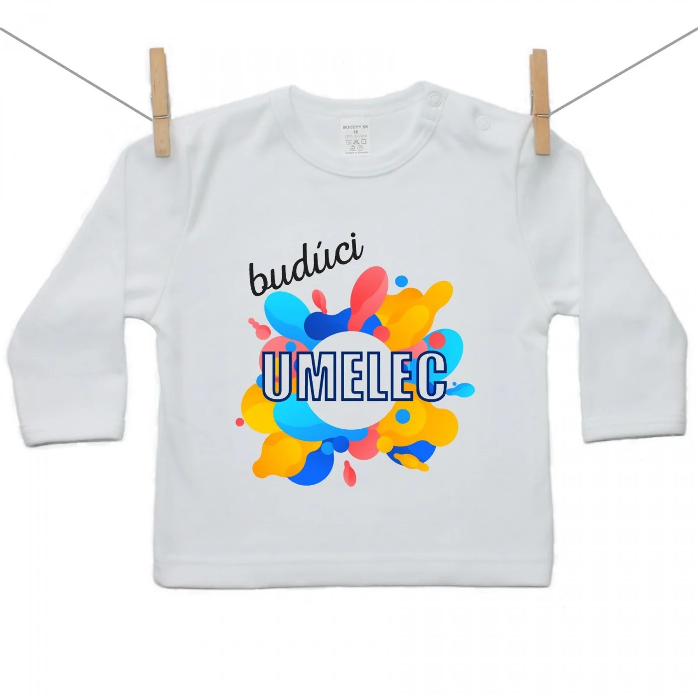 Boodyy Tričko s dlhým rukávom Budúci umelec Veľkosť: 110