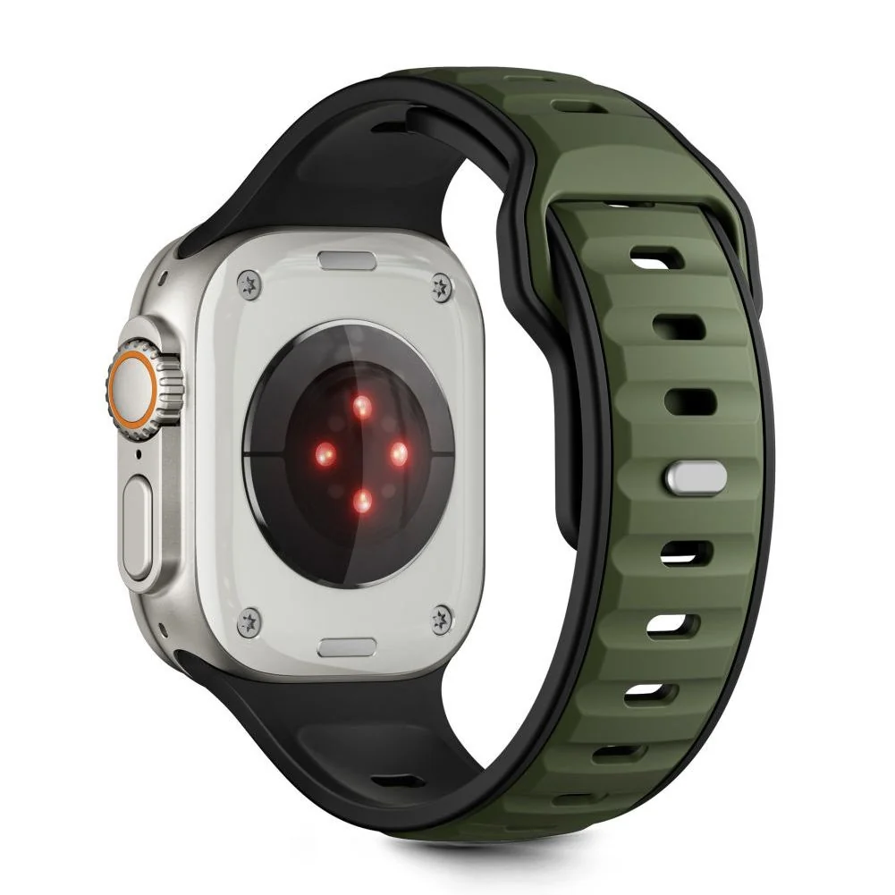 Tech-Protect Iconband Line remienok na Apple Watch 44/45/46/49mm, black/green k/green