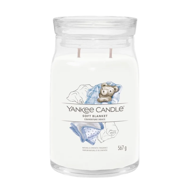 Yankee Candle Signature veľká sviečka Soft Blanket™ 1×567 g, vonná sviečka