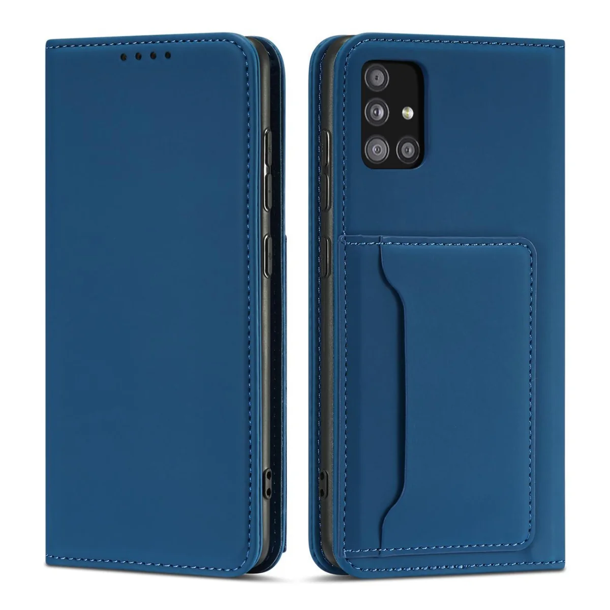 MG Magnet Card knižkové kožené puzdro na Samsung Galaxy A13 5G, modré