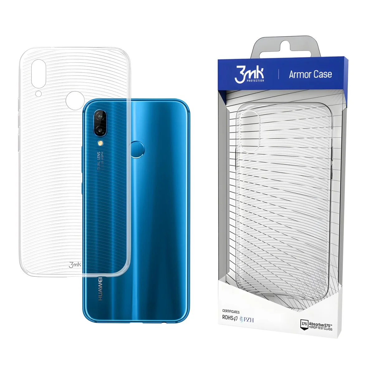 Puzdro pre Huawei P20 Lite - Transparentná 1ks, Absorber175™