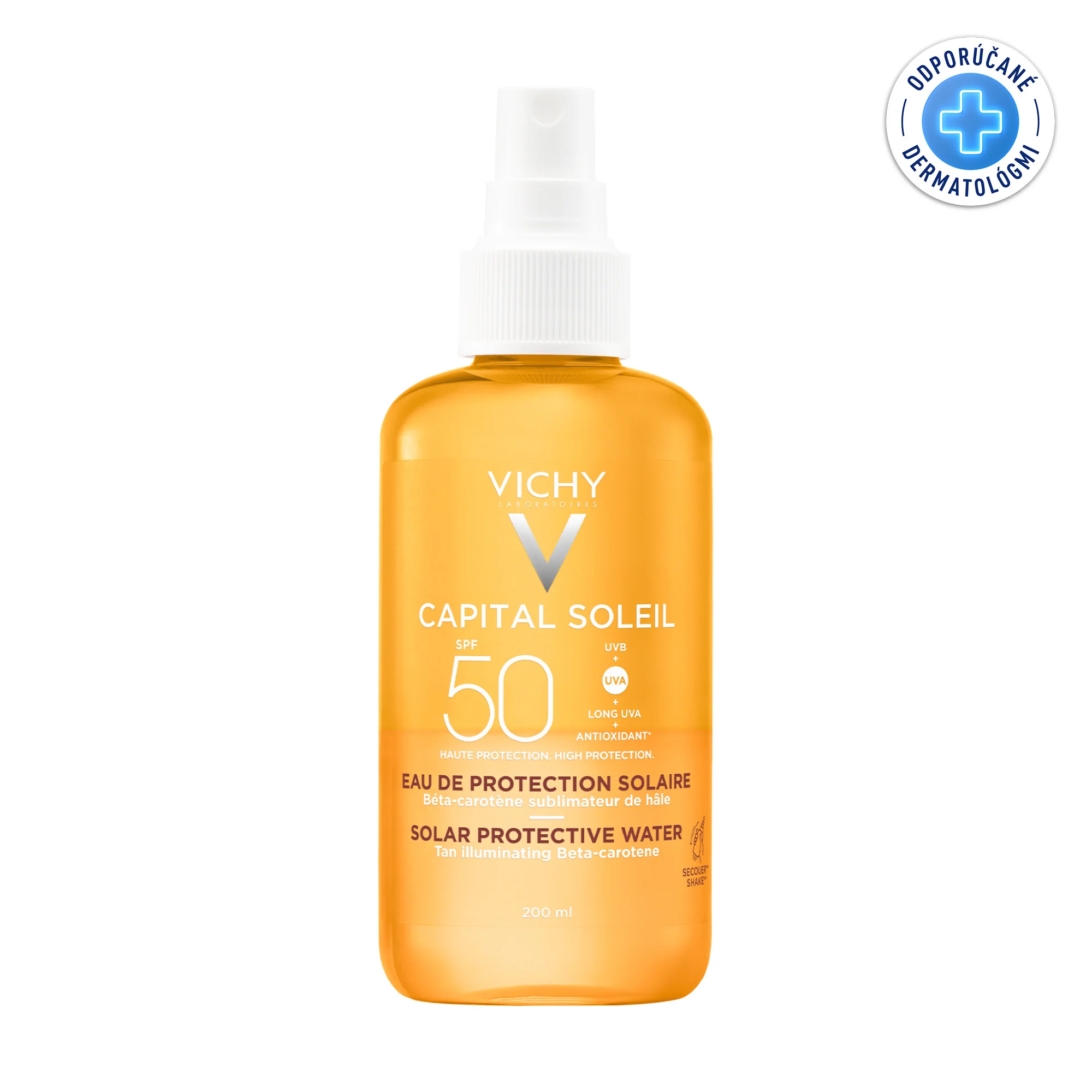 VICHY Capital Soleil Ochranný sprej s beta-karoténom SPF 50 200 ml