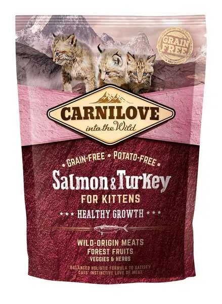 Carnilove Cat Grain Free Salmon&Turkey Kittens Healthy Growth 