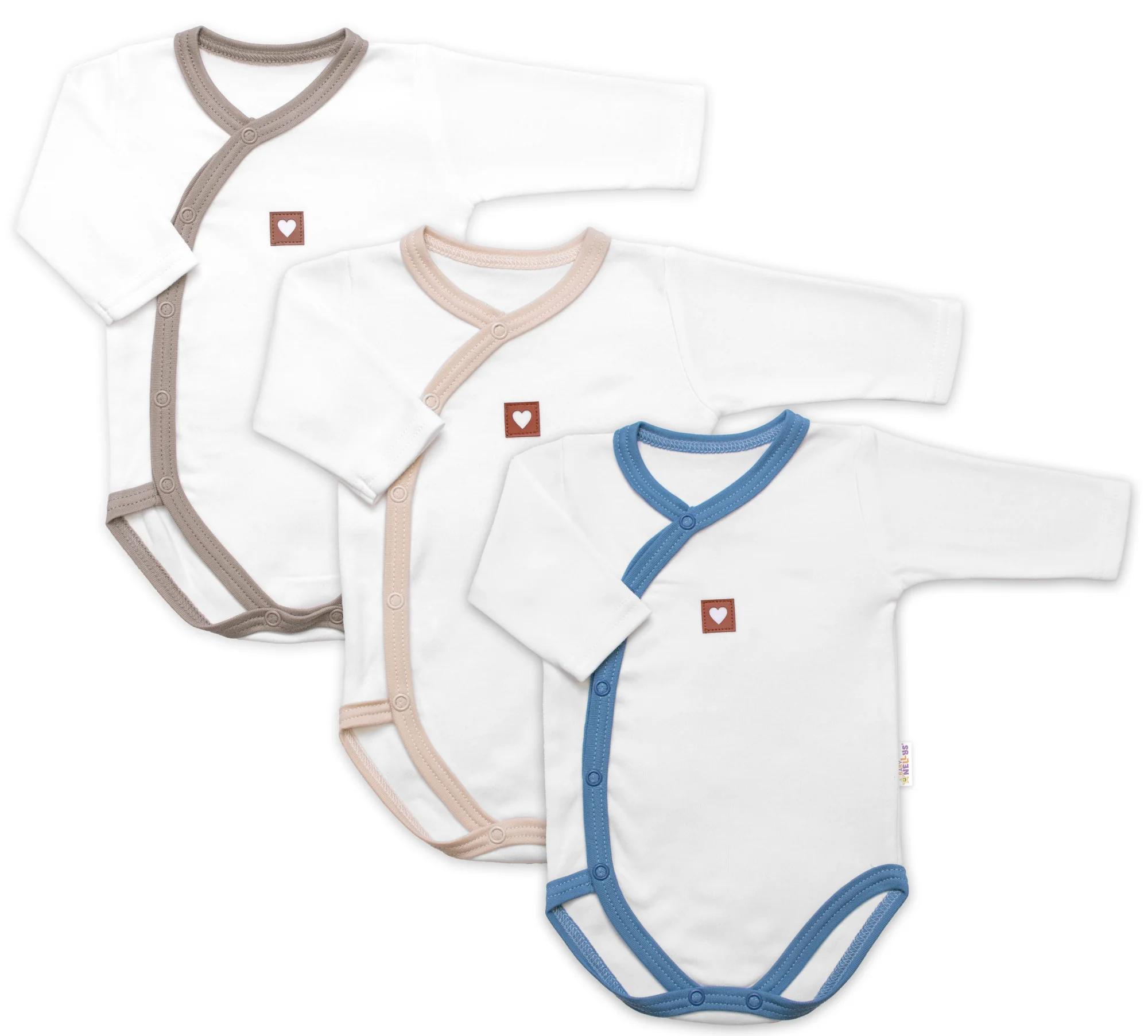 Rastúca výhodná sada, 3x Body pre bábätko Nature Unisex