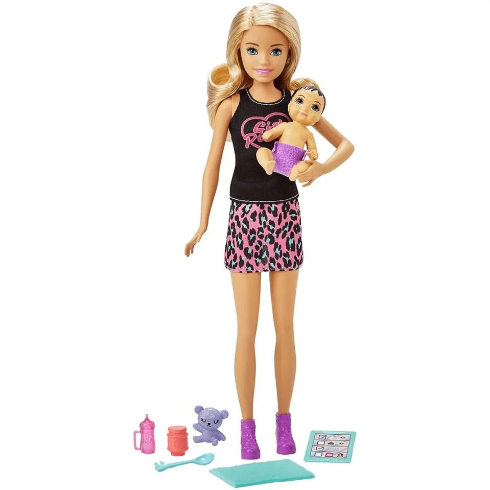 Mattel Barbie Skipper pestúnka s dieťatkom