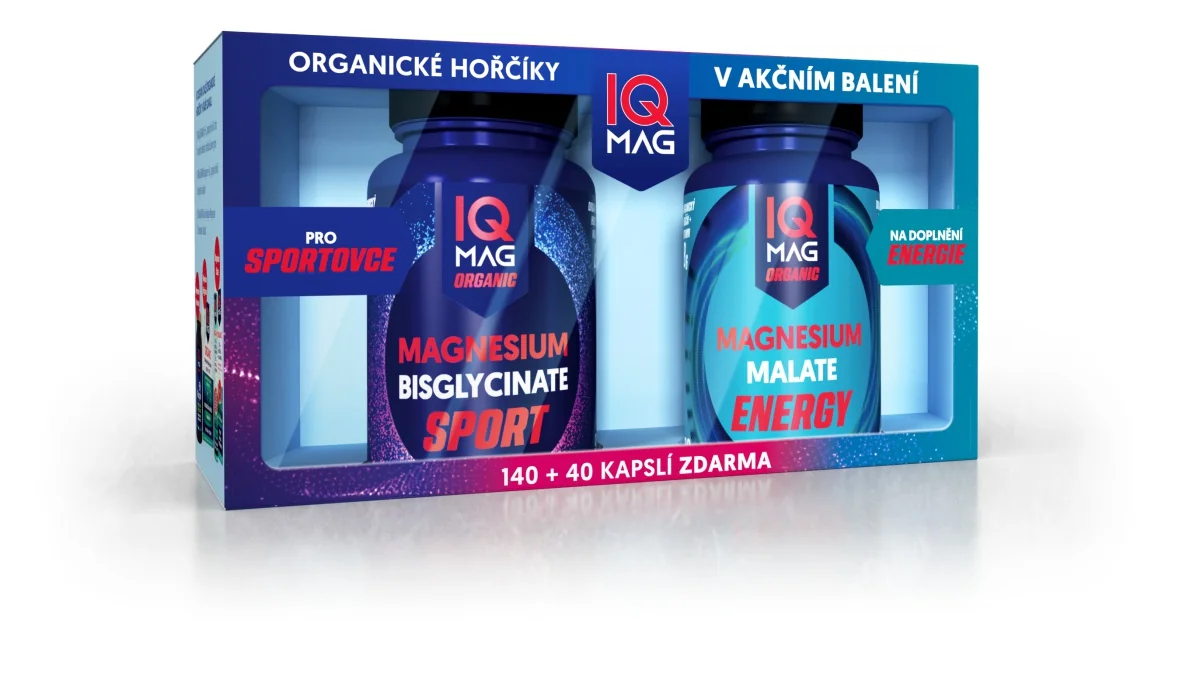 IQ Mag SPORT + ENERGY, 140+40 kapsúl zdarma 140 cps + 40 cps