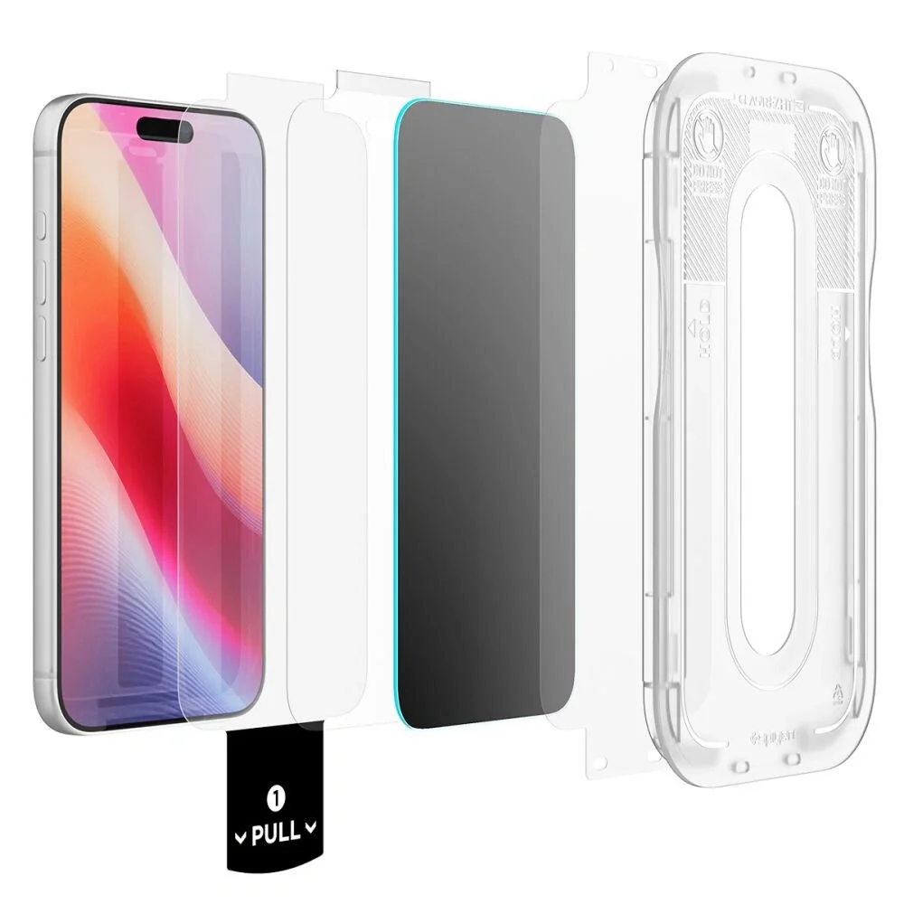 Spigen Glas.Tr Ez Fit Privacy ochranné sklo na iPhone 18 Pro Max, čierne