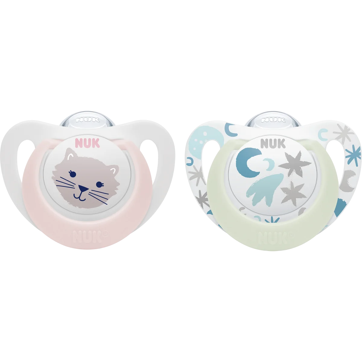 NUK CUMLIK STAR DEN & NOC 0-6M 2KS 1×2 ks, cumlík 0-6m