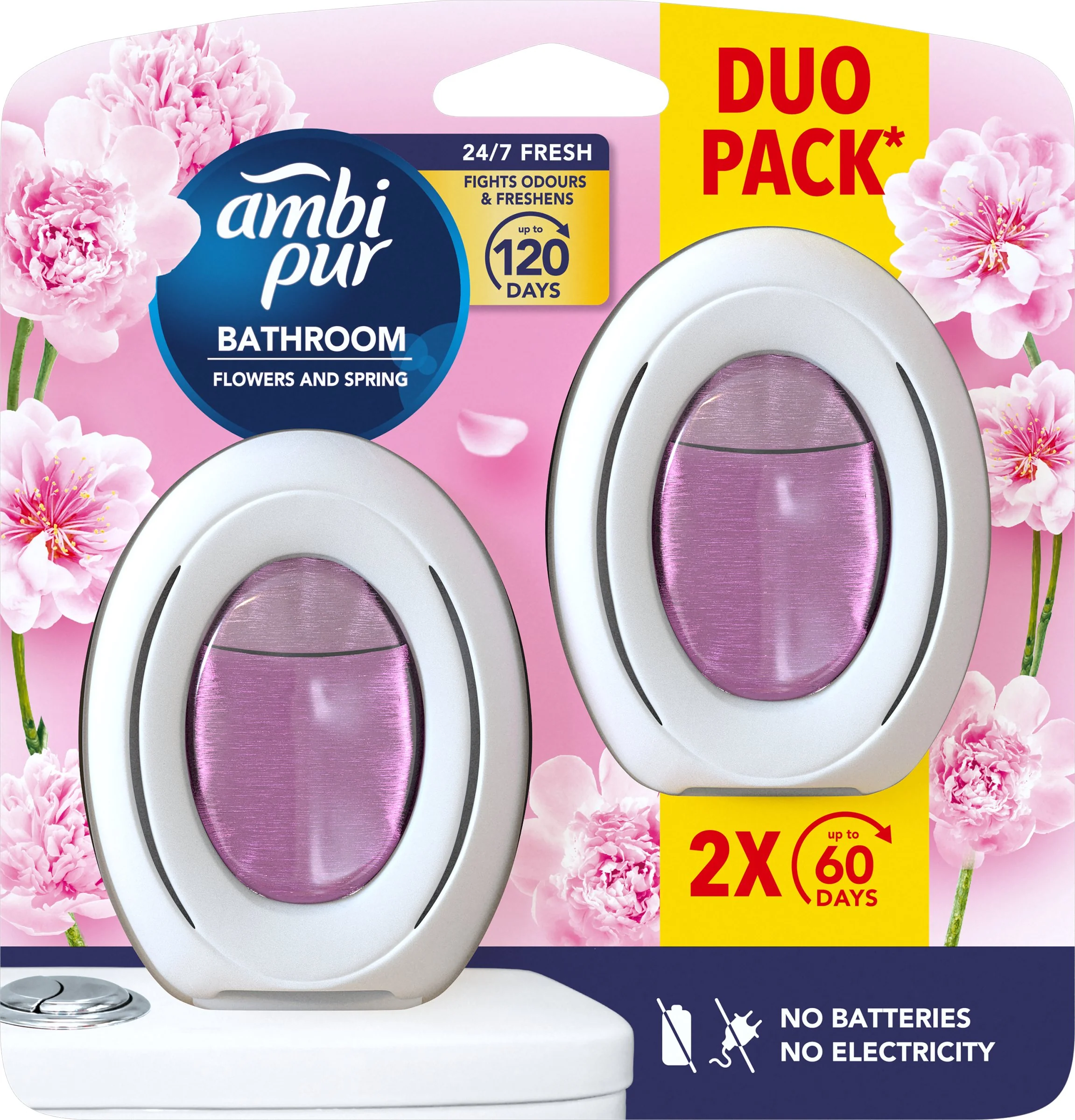 Ambi Pur Merlion DUO 2 x 8ml Flower&Spring 2×8 ml, osviežovač