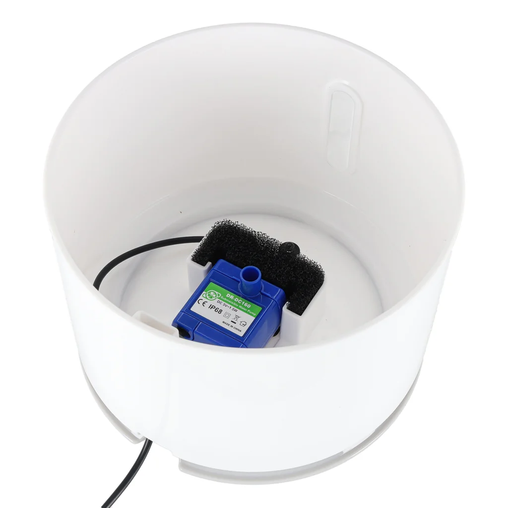 Pitná fontána pre psa a mačku 2,4 l s LED a USB napájaním