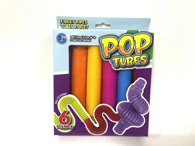 Alltoys Fidget trubičky 1×6 ks, hračka
