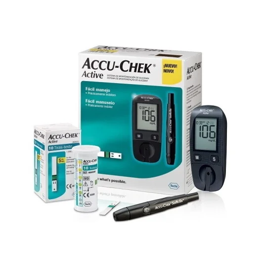 ACCU-CHEK Active Kit 1×1 set, glukomer + príslušenstvo na monitorovanie glykémie
