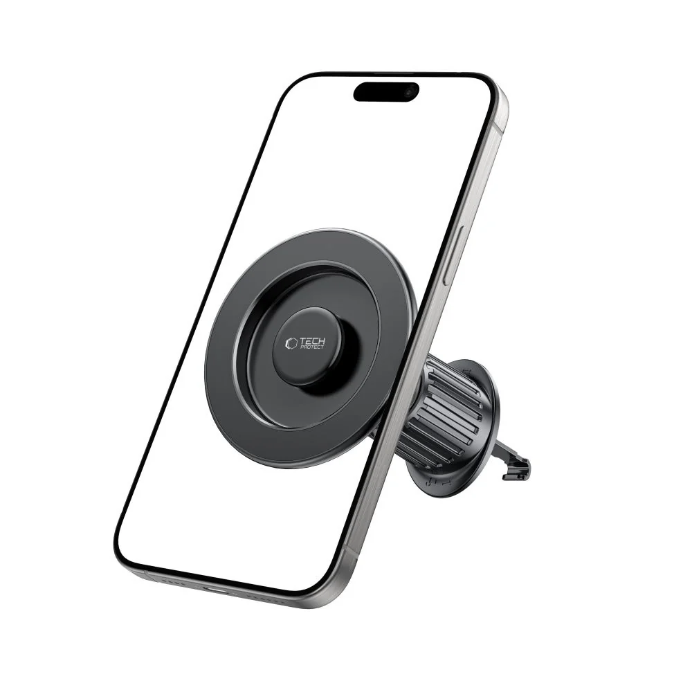 Tech-Protect N58 MagSafe Vent držiak na mobil do auta, čierny