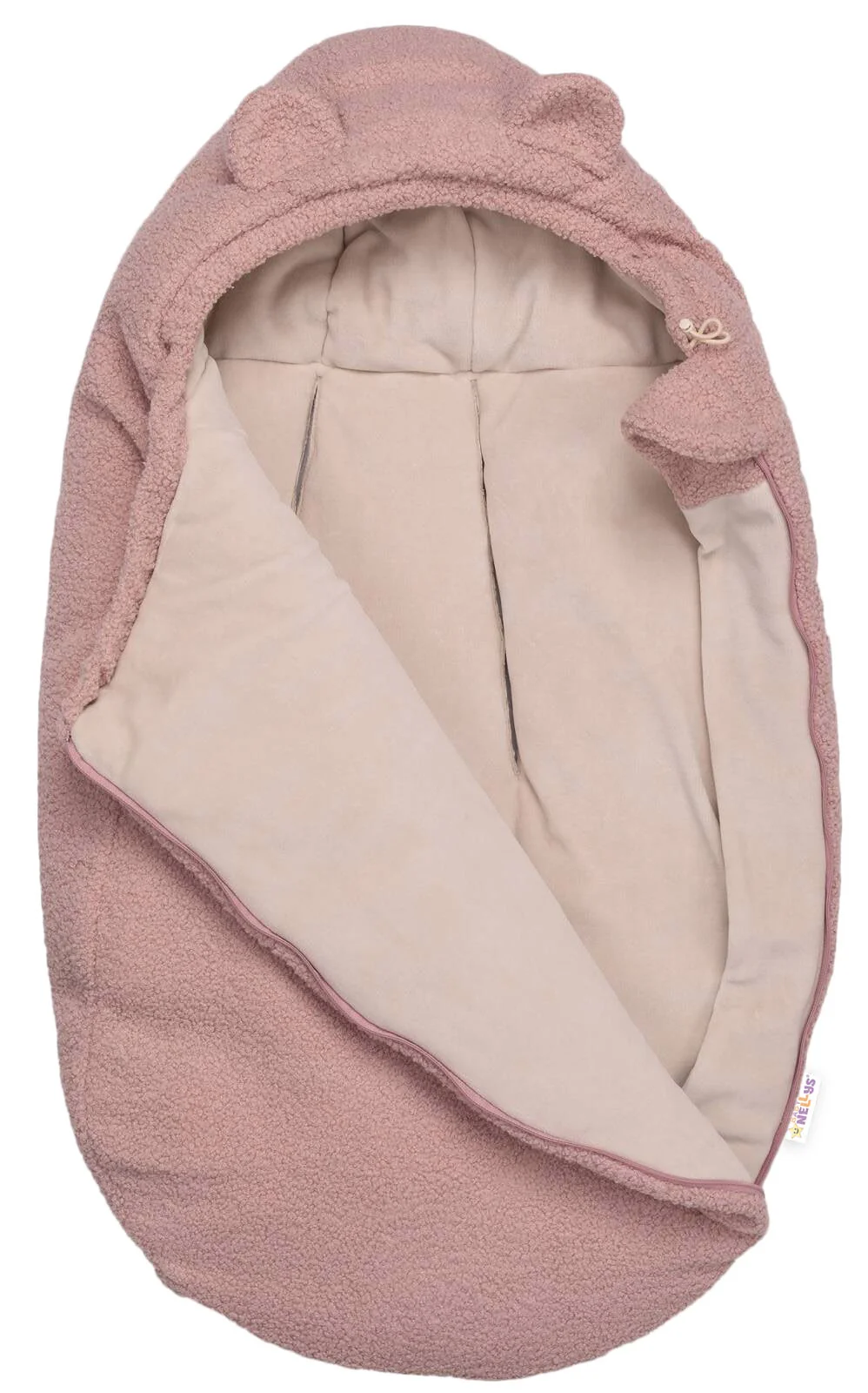 Teplúčky fusak Baránok exclusiv, 85x50cm, Baby Nellys - pudrovo růžový