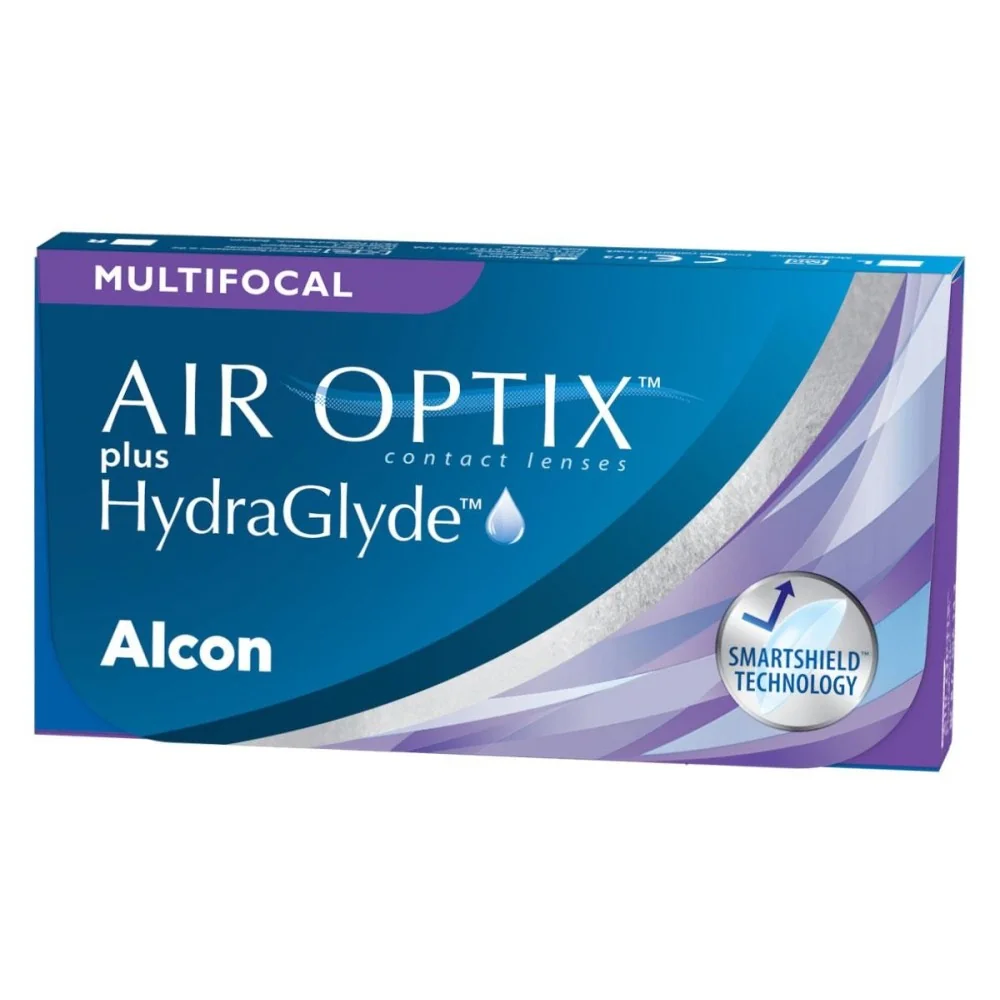 Mesačné Air Optix plus HydraGlyde Multifokálne (3 šošovky) Dioptrie: -7.5, Zakrivenie: 8.6, Adícia: 1.25