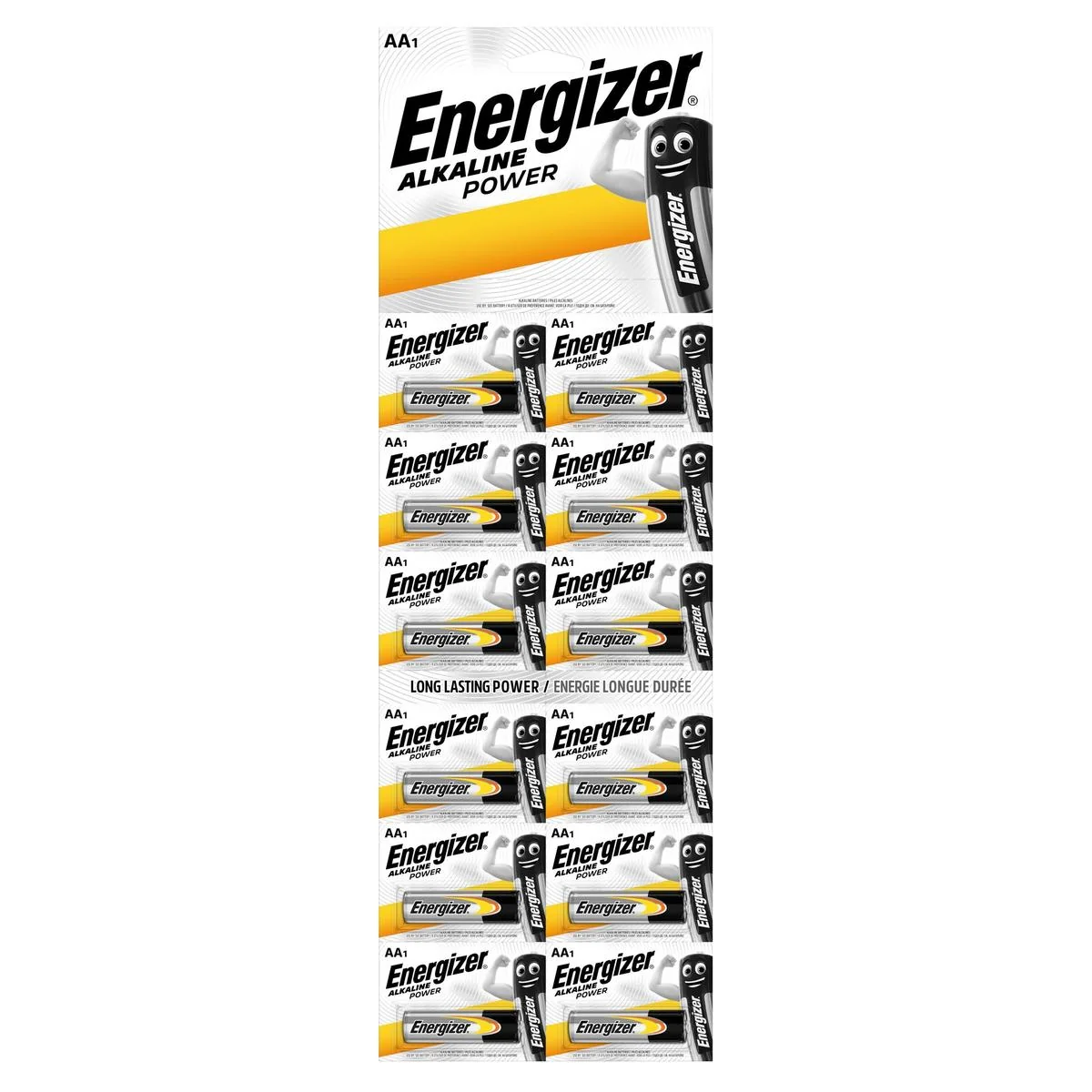 Energizer Power Alkaline AA LR6 BP1X12 alkalické tužkové batérie 12ks 7638900432350