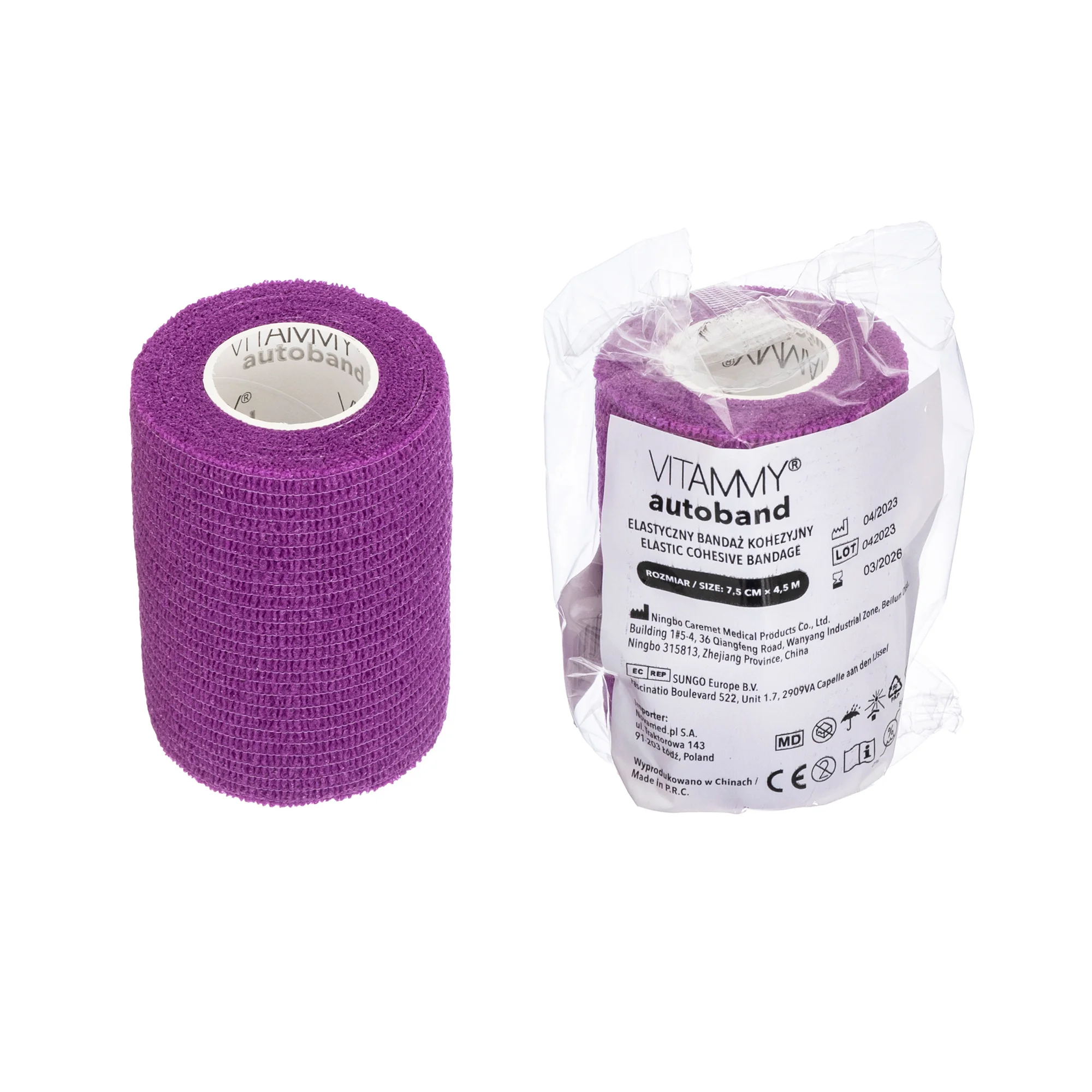 VITAMMY Autoband samolepiaca bandáž 7,5 cm x 450 cm fialová