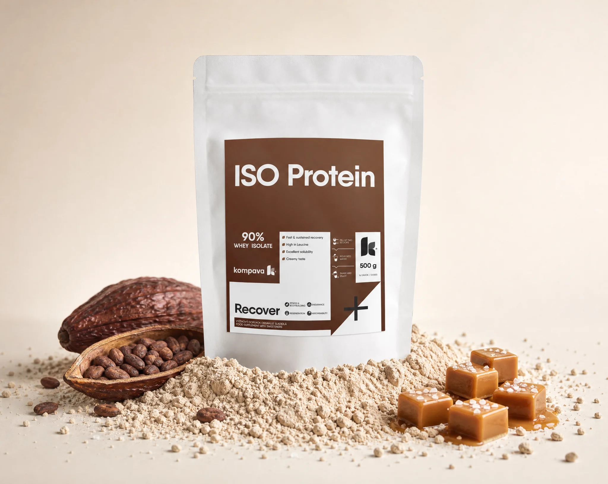 ISO Protein, slaný karamel 500 g