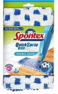Refill for Quick spray duo mop.Oboustranná náhrada z mikrovlákna 2v1 pre mokré stieranie aj suché stieranie prachu a leštenie. Mikrovlákno odstraňuje z provrchu až 99% baktérií.