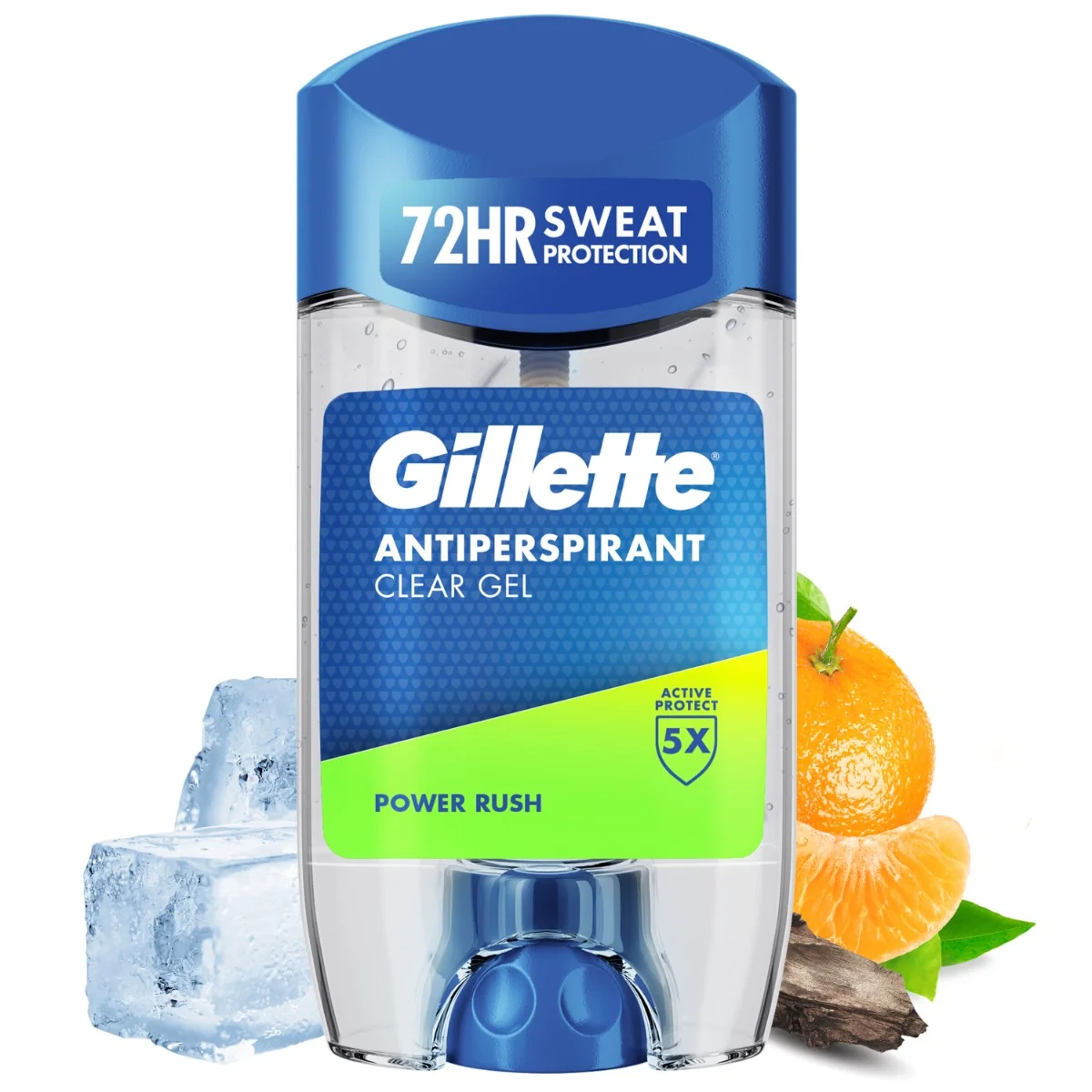 Gillette Power Rush Pánsky gélový antiperspirant 70 ml
