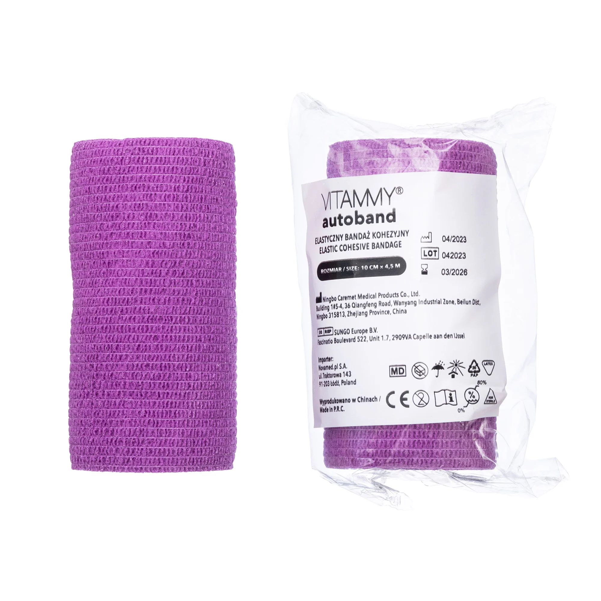 VITAMMY Autoband samolepiaca bandáž 10 cm x 450 cm fialová