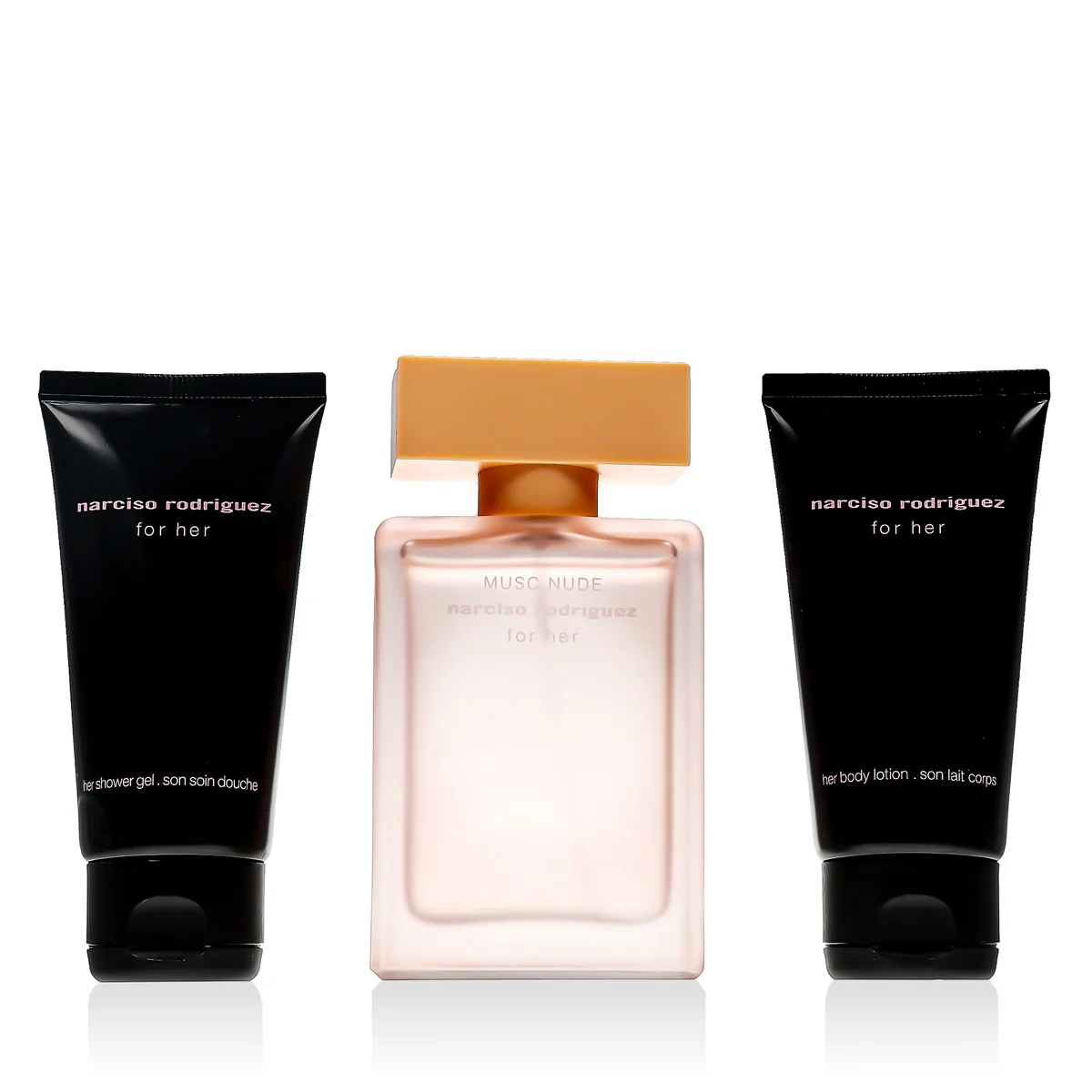 Narciso Rodriguez For Her Musc Nude sada EDP 50ml + SG 50ml + BL 50ml pre ženy