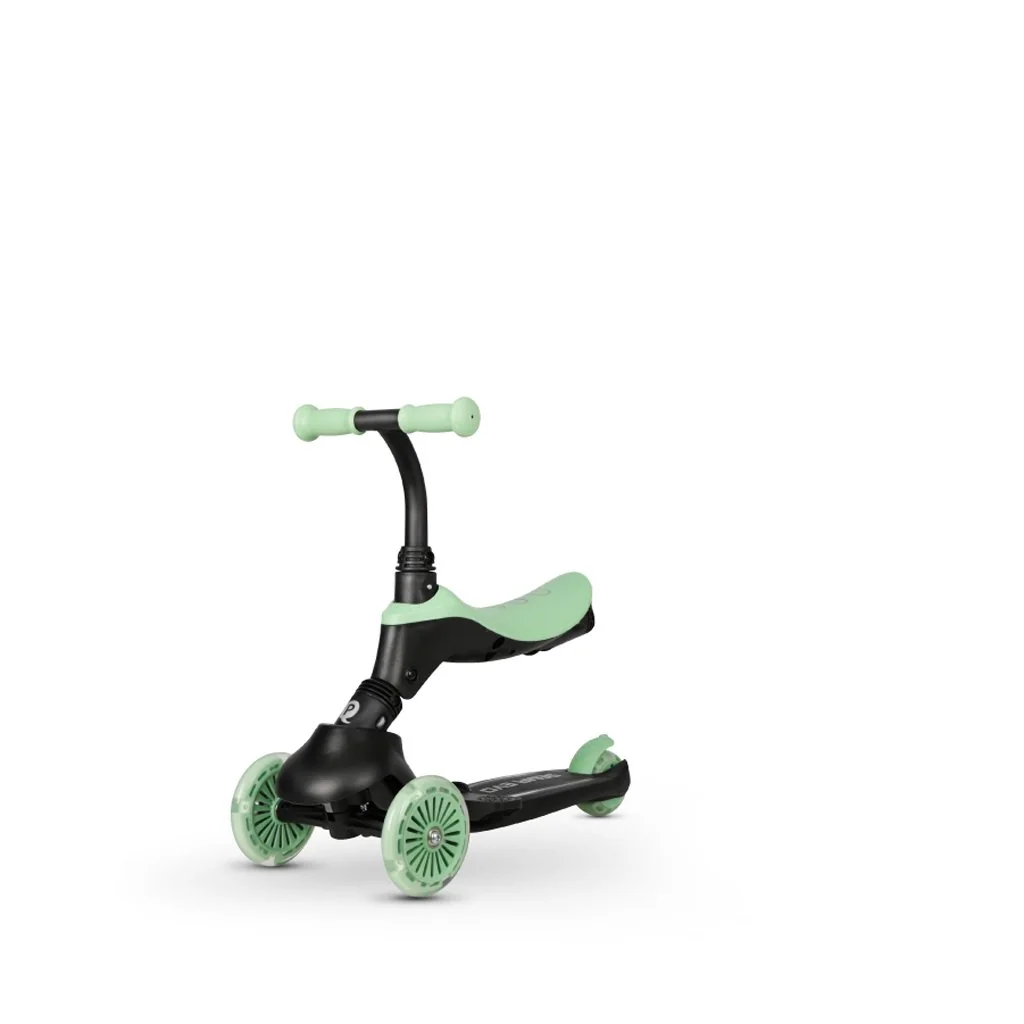 Kolobežka / odrážadlo Sema Evo s LED svetlami Jade Green, vek 1 - 6 rokov, do 50 kg