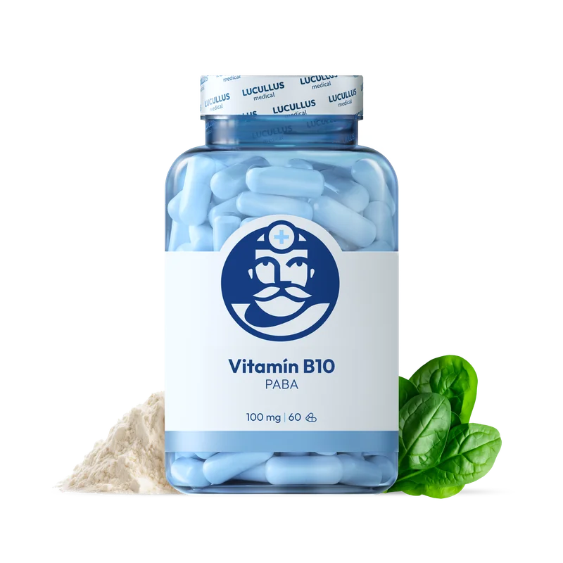Dr. LUCULLUS Vitamín B10 2× 60 kapsúl PABA
