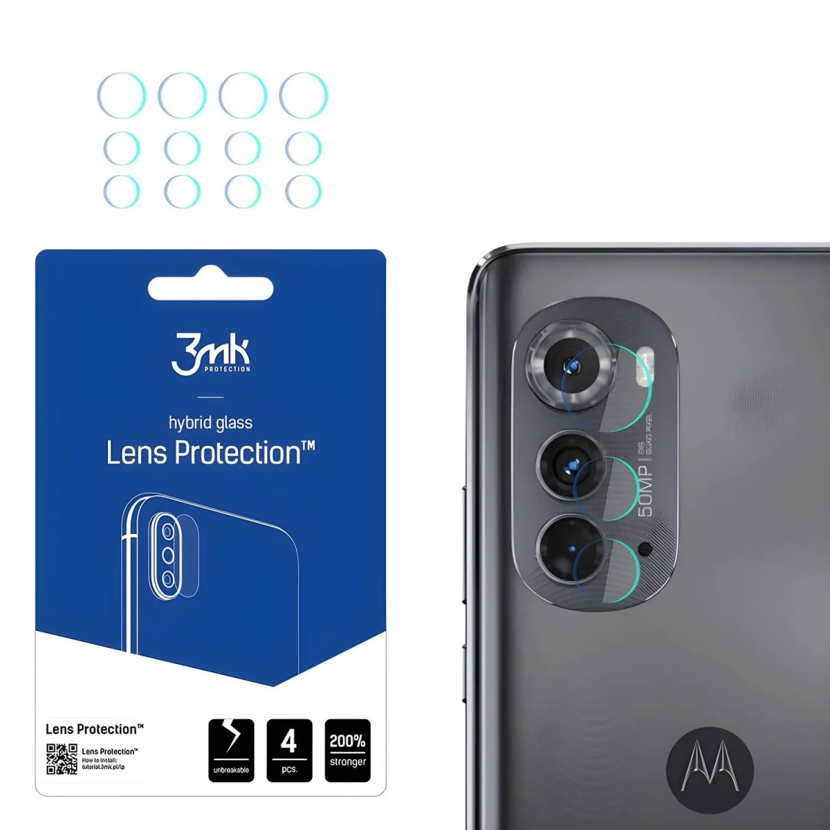 Sklo na kameru 3mk pre Motorola Edge 2022