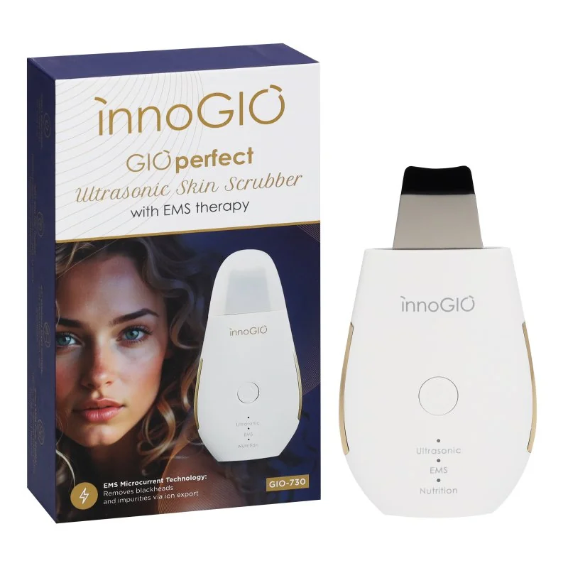 innoGIO gIOperfect ultrazvuková špachtľa na čistenie pleti s EMS terapiou GIO-730