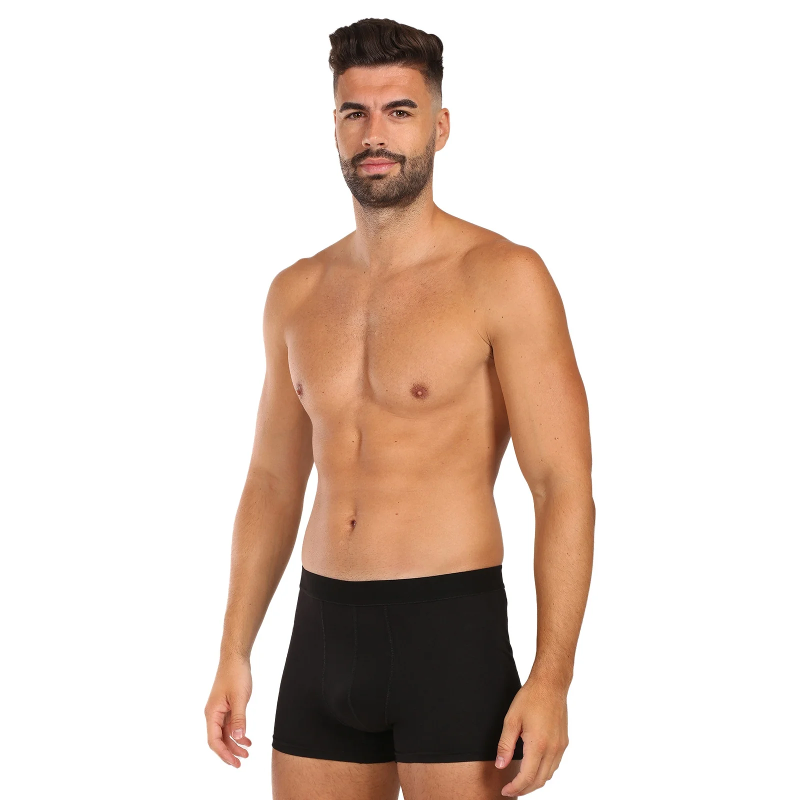 10PACK (8+2 zdarma) pánske boxerky basic čierné (10NFC1) M
