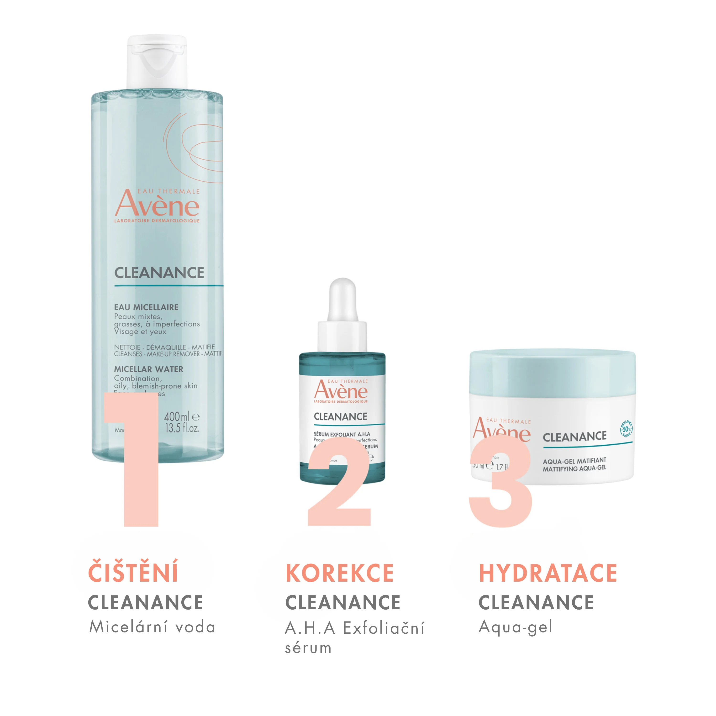 AVENE CLEANANCE MICELARNA VODA 400ML INOV. 400 ml