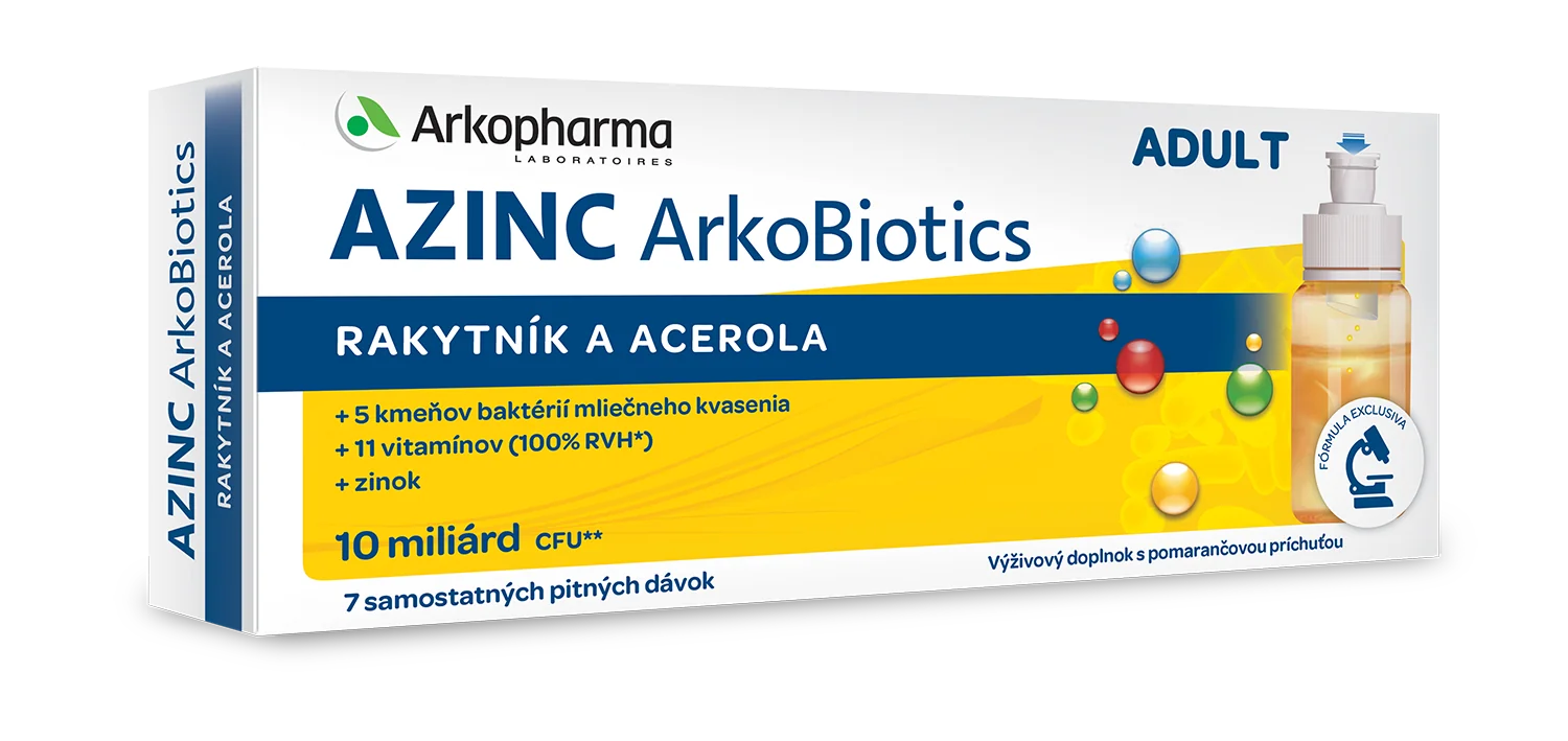 AZINC ArkoBiotics ADULT 7×10 ml, samostatné pitné dávky