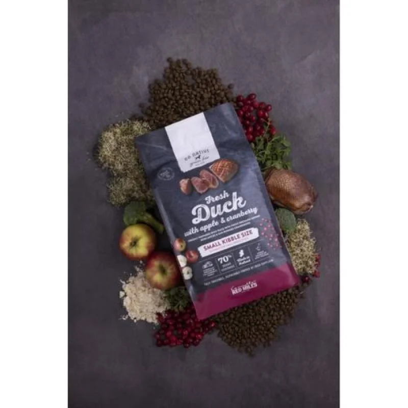 GO NATIVE Small Breed Duck with Apple and Cranberry 4kg ultraprémiové krmivo pre psov malých plemien s kačacím mäsom, jablkom a brusnicou