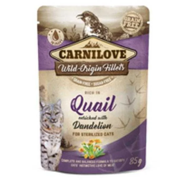 Carnilove Kapsička Cat Pouch With Dandelion For Steril 85g 1×85 g