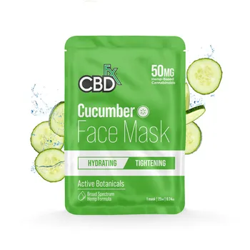 CBDfx Hemp Mask - Cucumber 1×1 ks, s obsahom CBD