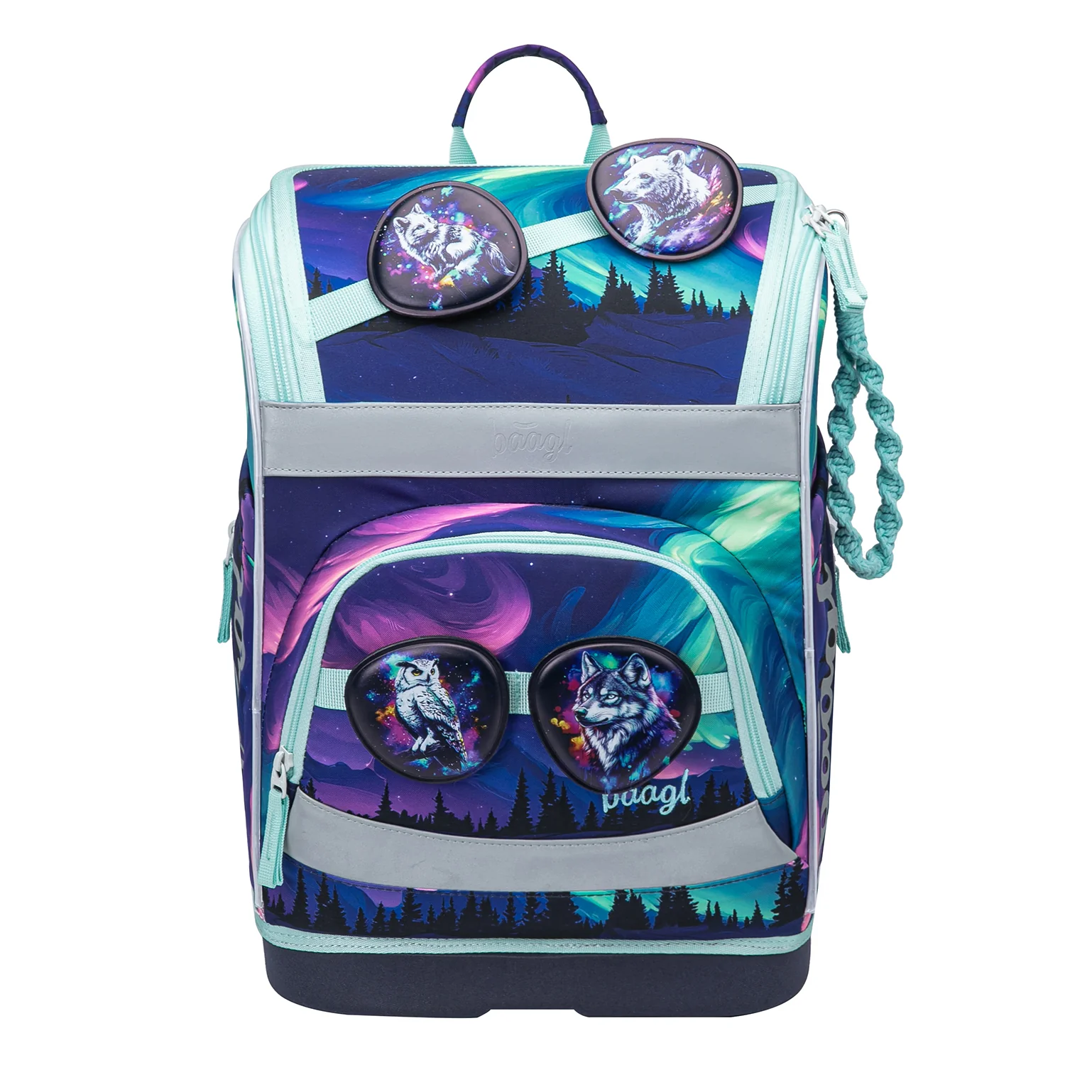 Školská aktovka Zippy Plus Aurora GRS Ergonomická, reflexná