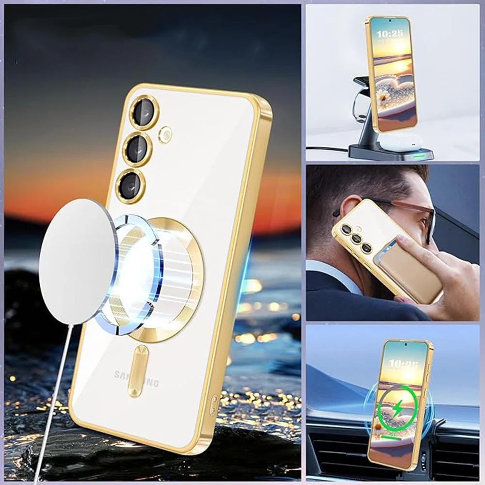 Luxusné Crystal MagSafe puzdro pre Samsung Galaxy S24 P