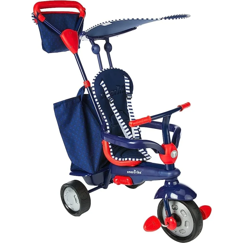 Smart Trike Swirl 4v1 trojkolka modrá/červená
