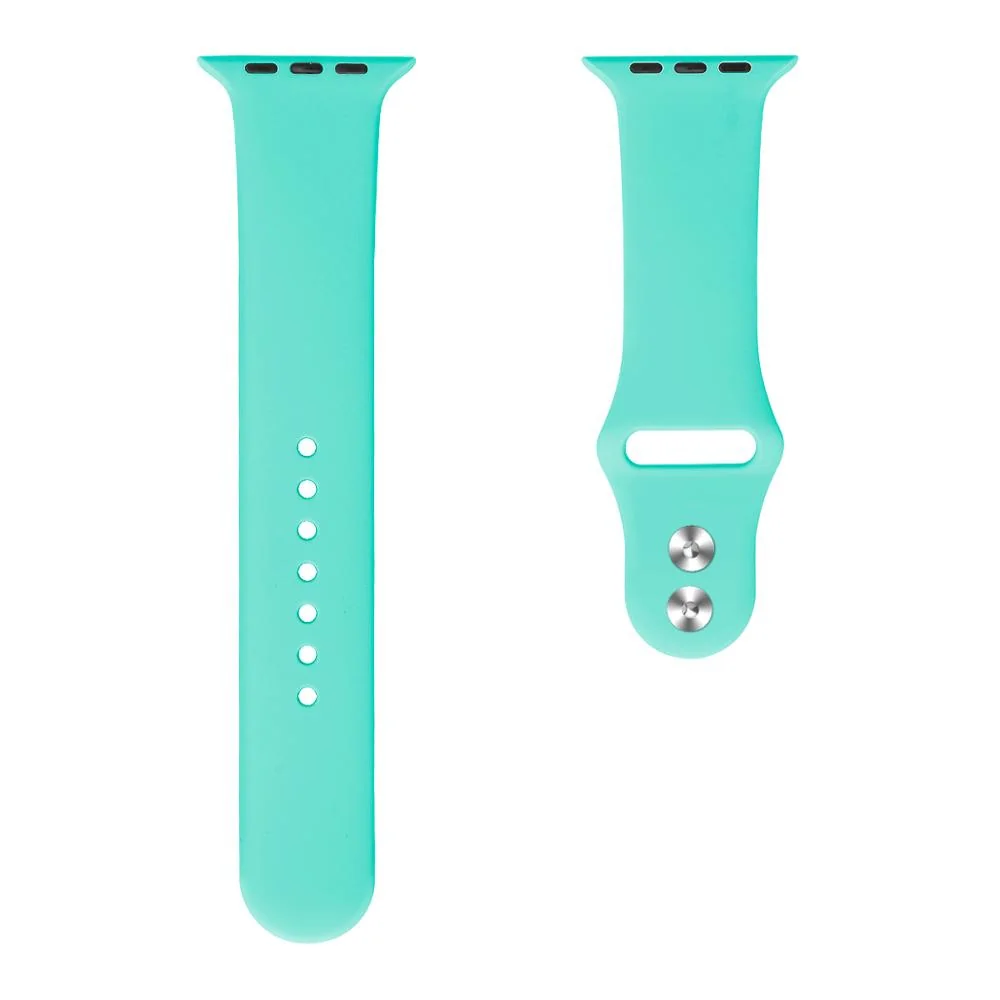 BStrap Soft Silicone remienok na Apple Watch 42/44/45mm Mint Green