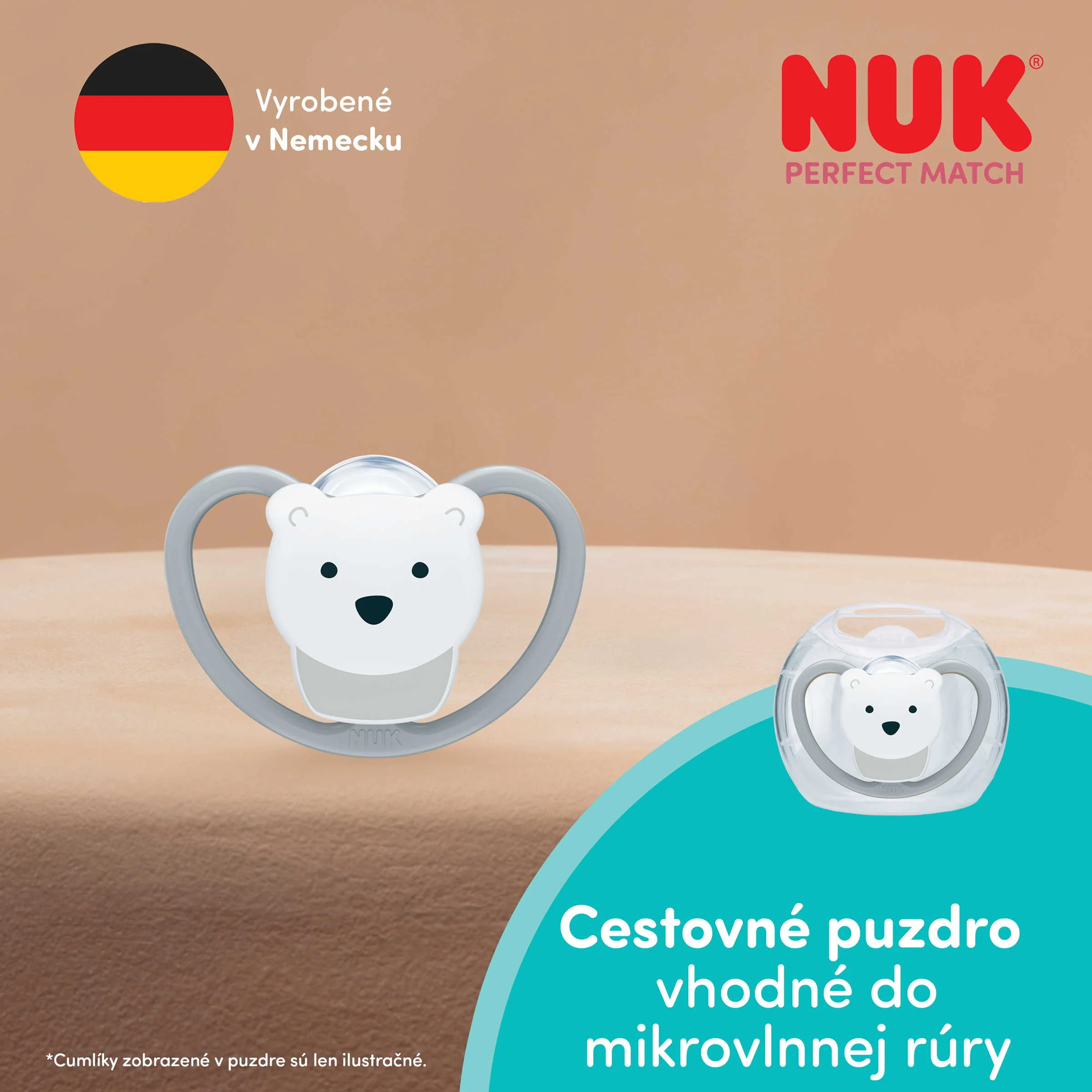 NUK cumlík Perfect Match AIR POLAR BEAR 18+m 1 ks