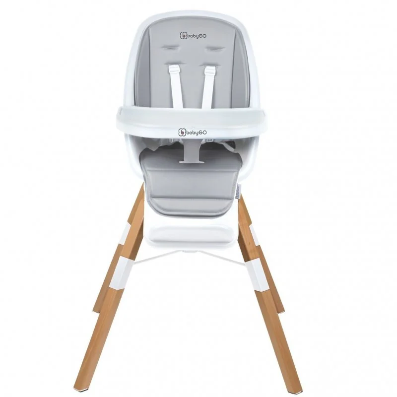 BABYGO jedálenská stolička CAROU 360° White