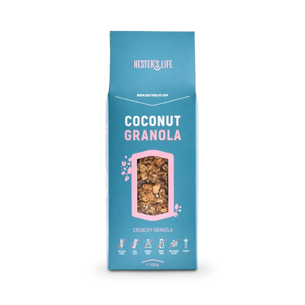 Hester´s Life Granola coconut 1×320 g, granola