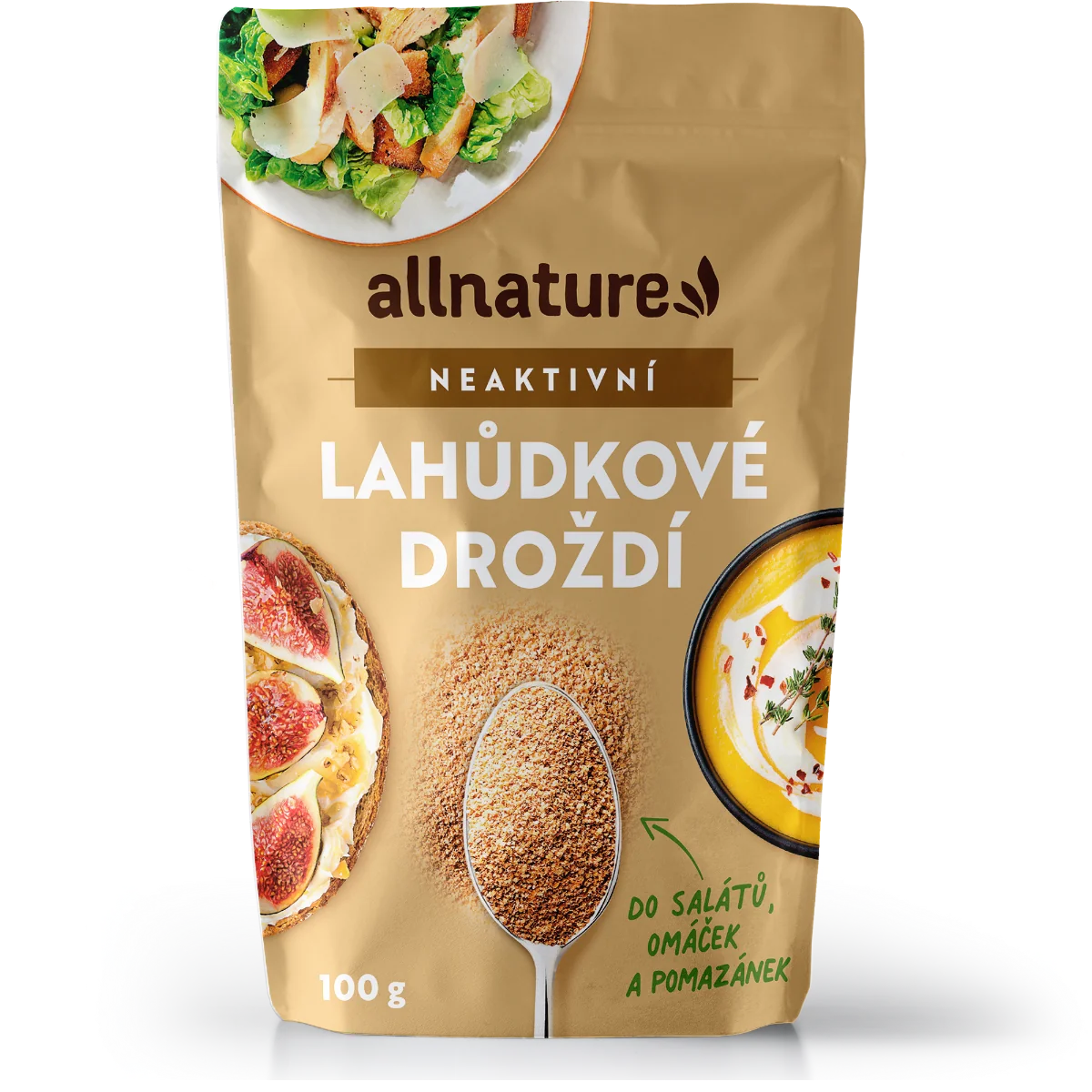 Allnature Lahôdkove Droždie Neaktívne 100g 1×100 g, neaktívne lahôdkové droždie