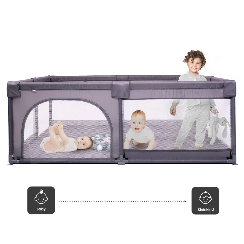 BABYGO ohrádka Playpark Grey