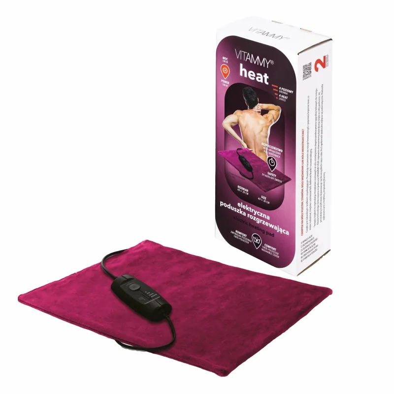 VITAMMY HEAT Elektrická vyhrievacia podložka, ruby červená 