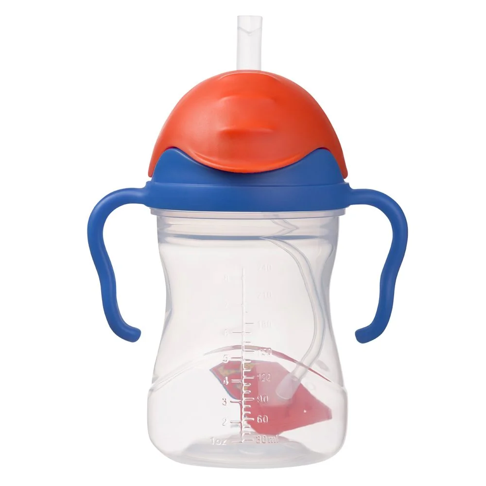 Hrnček so slamkou 240 ml Superman, od 6 mesiacov